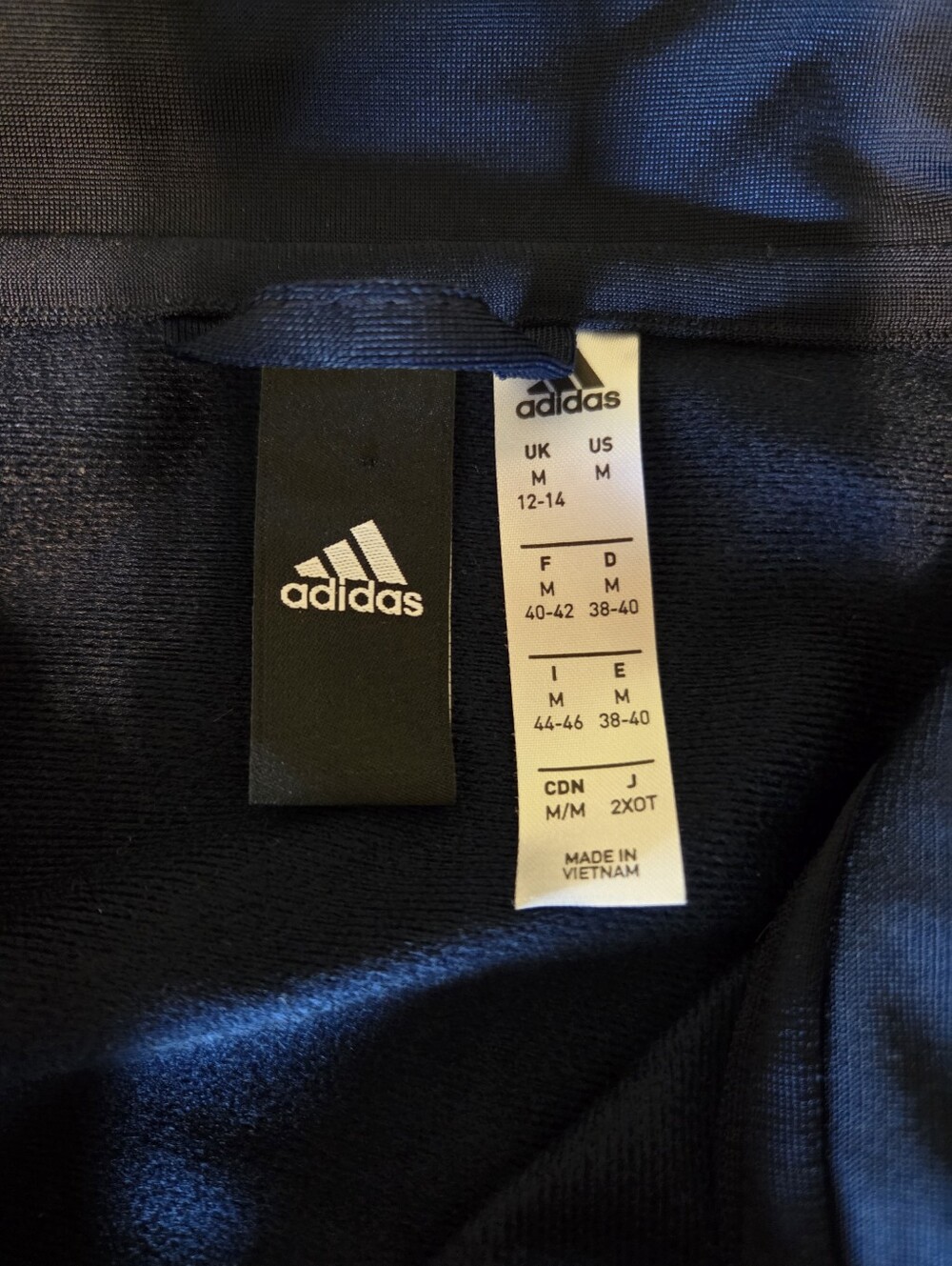 Adidas Navy Blue woman's Track Suit with White Triple Stripes - Picture 5 of 6